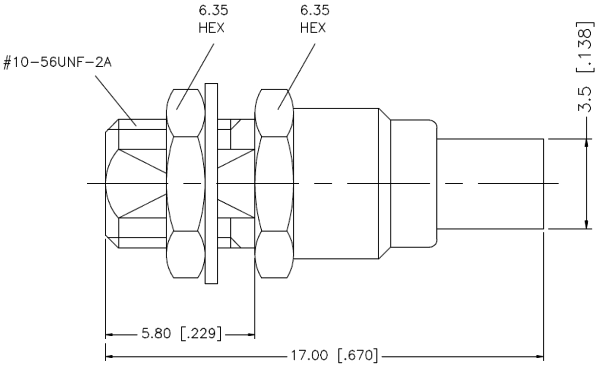 מתאם קואקסיאלי AMPHENOL MMCX SMA 5